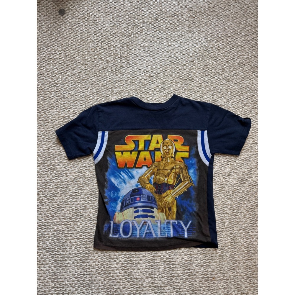 Star Wars Boys vintage  C-3PO R2-D2 Loyalty Graphic T-Shirt Size 7 51552000WAL